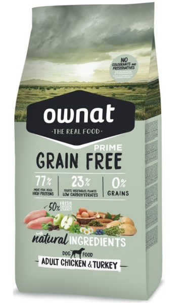 OWNAT GRAIN FREE PRIME ADULT - 12 kg