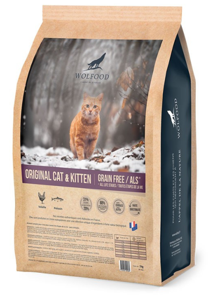 WOLFOOD ORIGINAL CAT & KITTEN - 3 kg